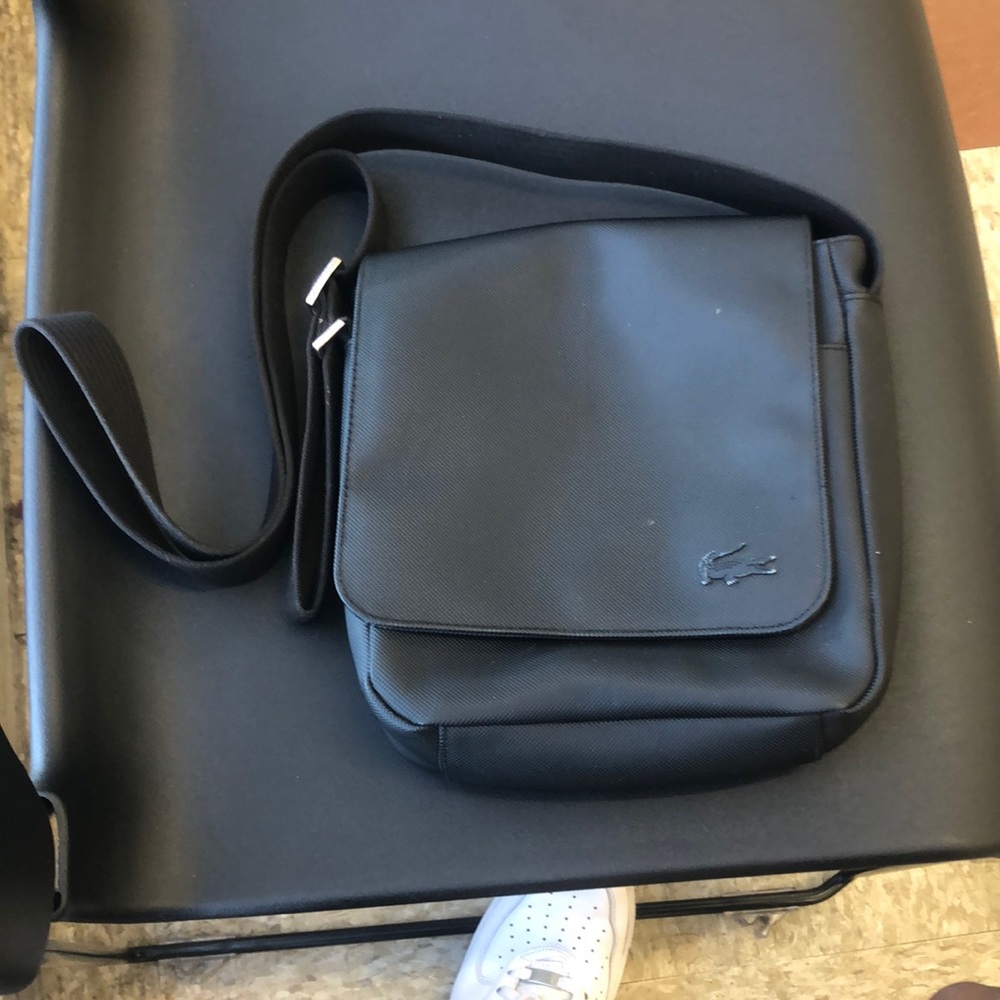 If You Just Need A Bag Til You Get Right Black Lacoste Man Bag